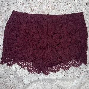 Torrid lace shorts - size 18